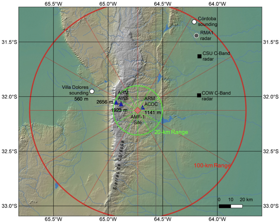 Map of CACTI deployment region